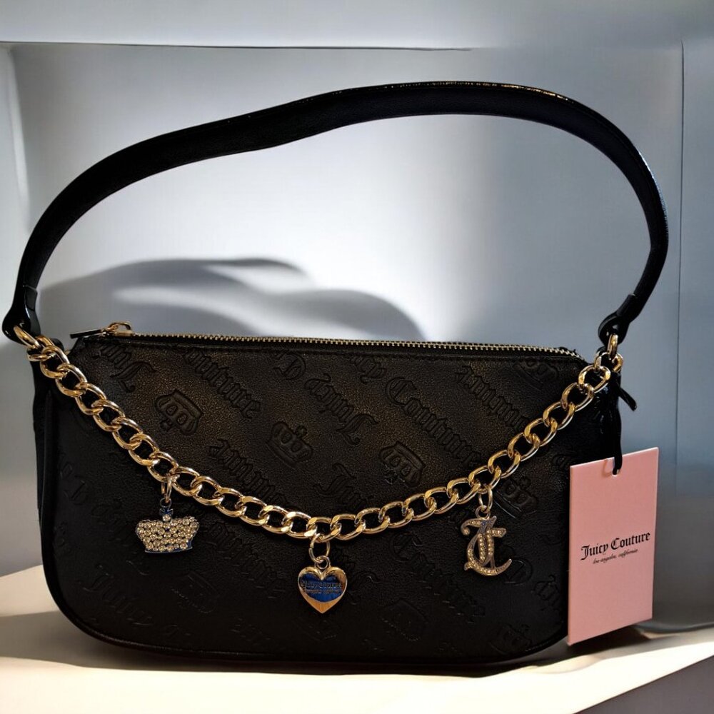 Juicy Couture Black Not Your Babe Shoulder Bag NWT
